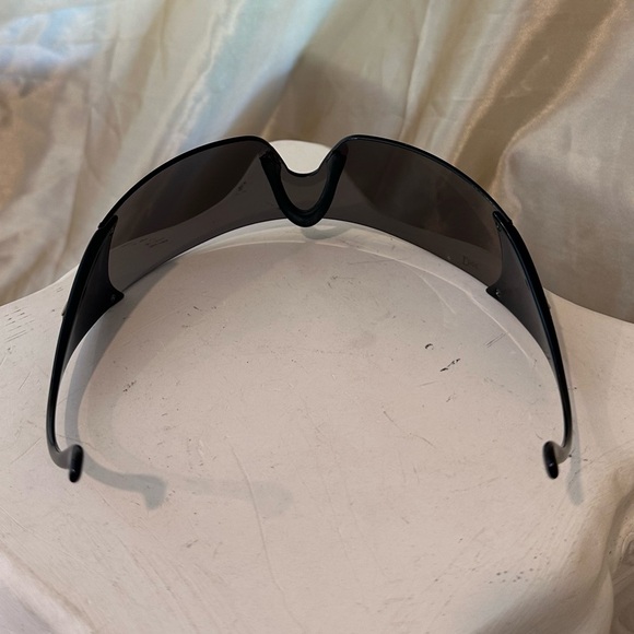 Dior Ski 5 RARE Vintage Y2K Rimless Shield Sunglasses in Black - Picture 10 of 16